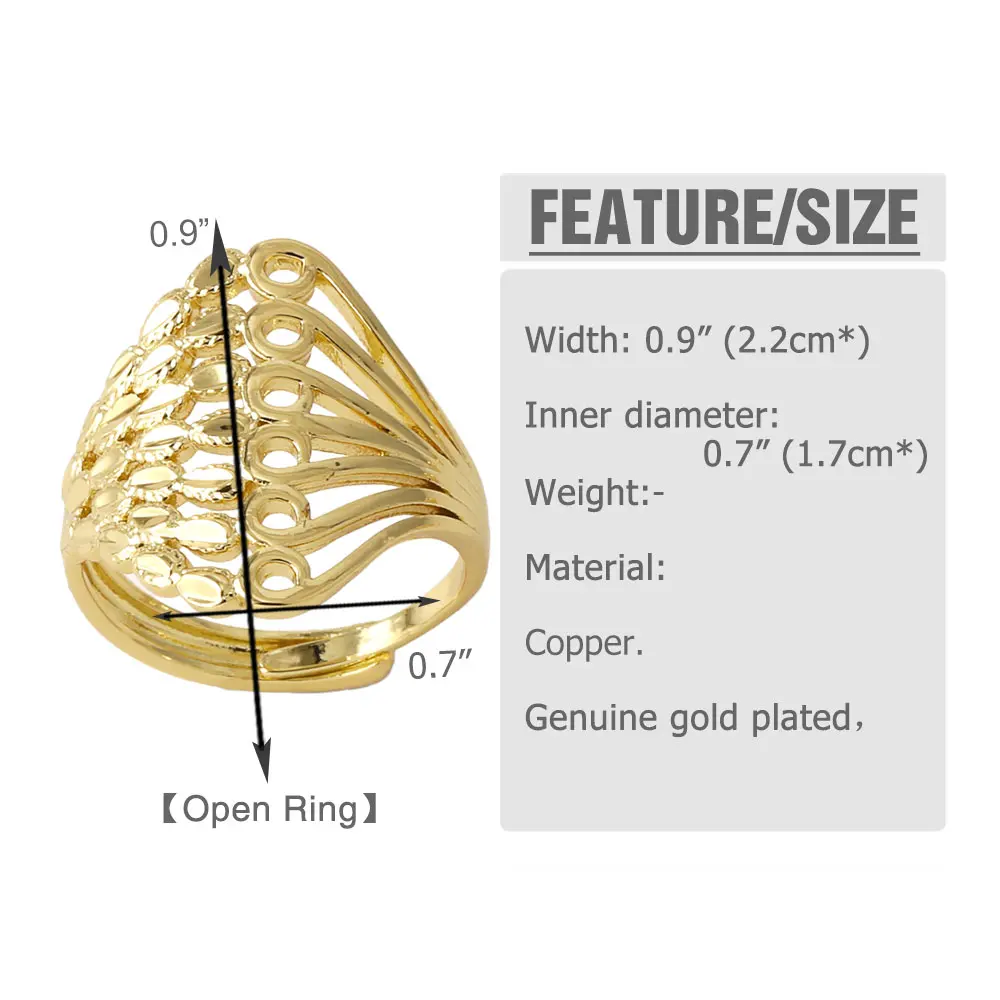 OCESRIO модные белые прозрачные массивные кольца с шариком для женщин медные