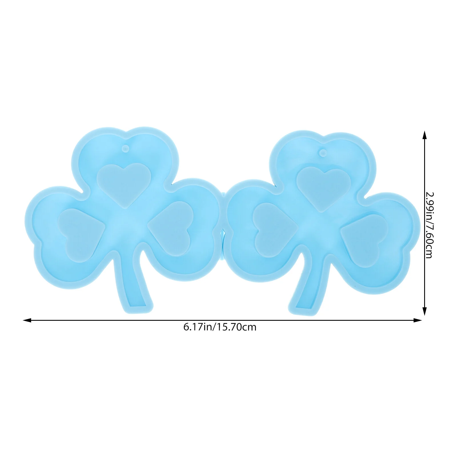 3 Pcs Chocolate Candies Tuile Molds Silicone DIY Key Ring Delicate Keychain Silica Gel Charm Resin St Patrick' Day