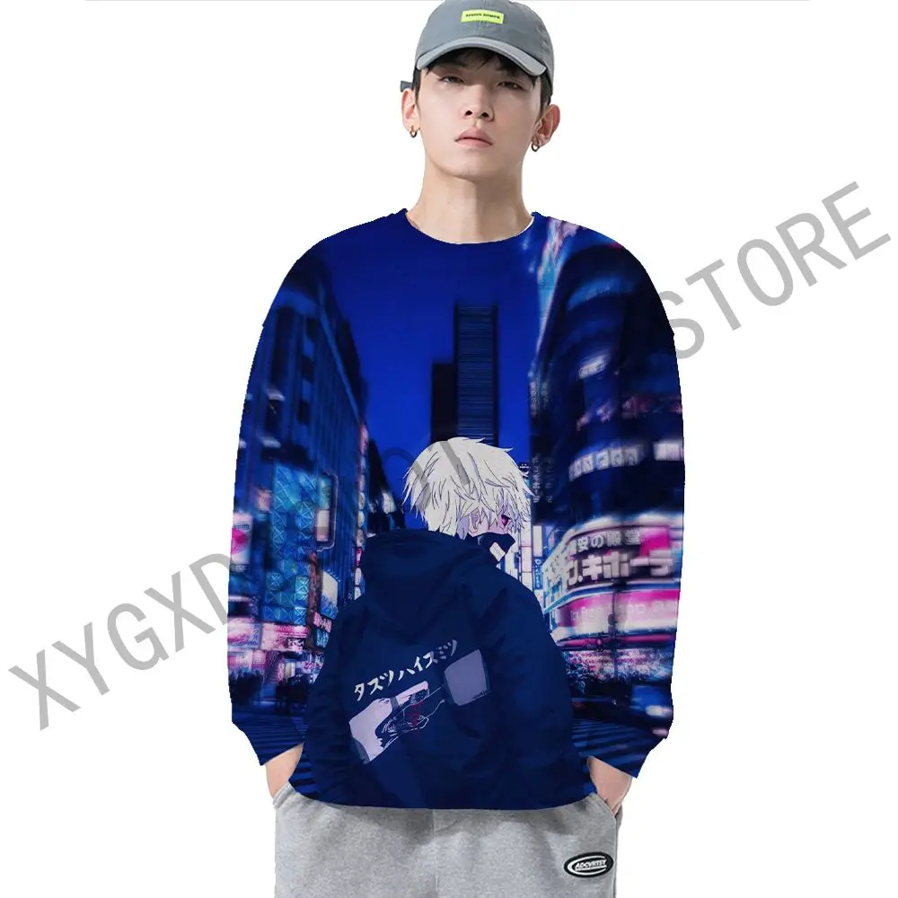 

Мужской свитшот с круглым вырезом, в стиле Харадзюку
