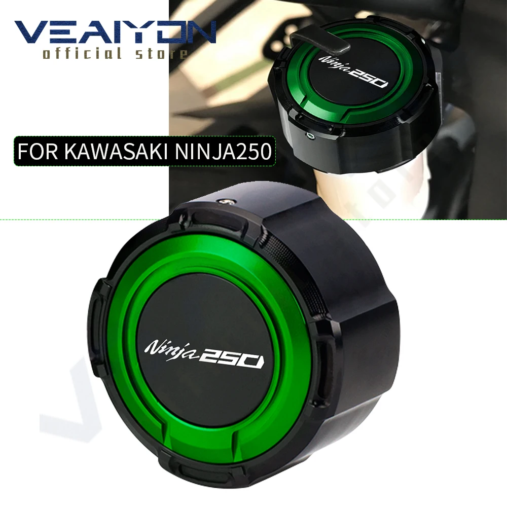 

For Kawasaki NINJA250 NINJA300 NINJA1000 NINJA1000SX NINJA 250 300 1000 1000SX Rear Brake Fluid Cylinder Cap Reservoir Cover