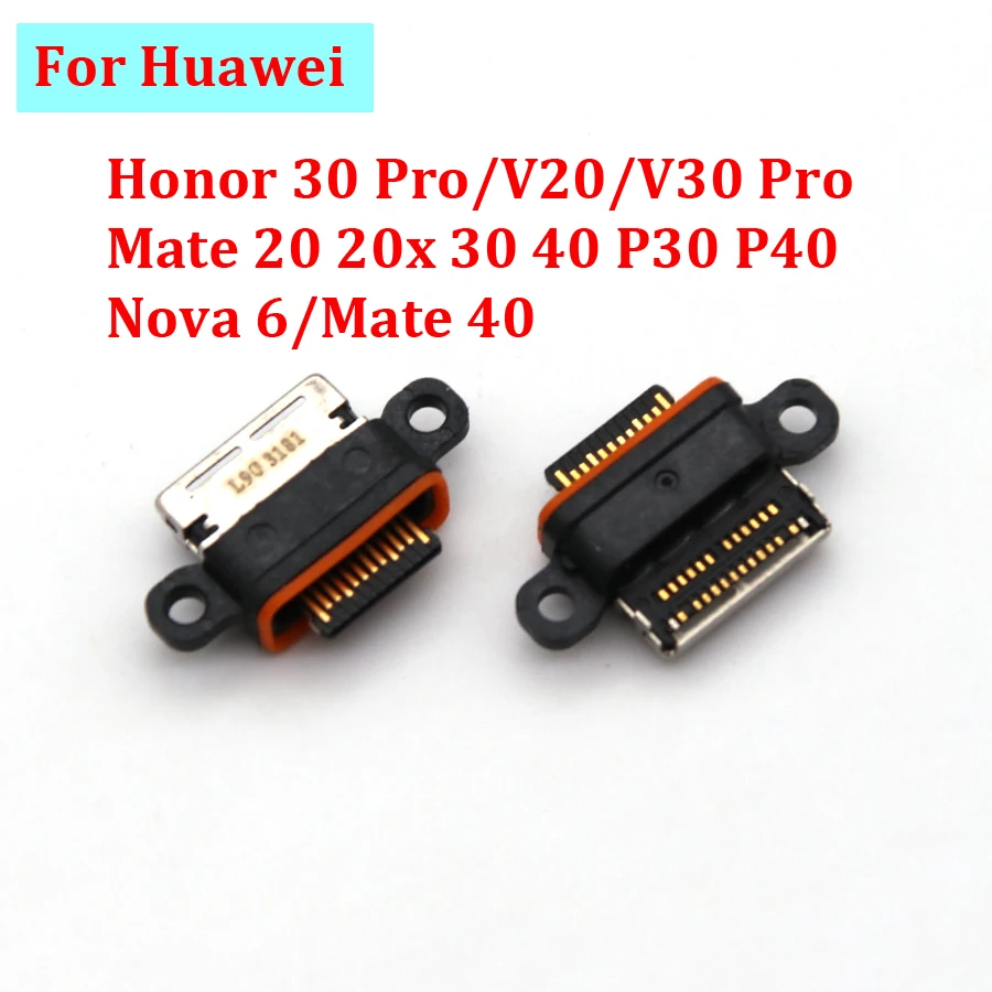 Usb-разъем для зарядного устройства Huawei Honor 30 Pro/V20/V30 Pro/Mate 20 20x30 40 P30 P40/Nova 6/Mate 40, 10 шт.