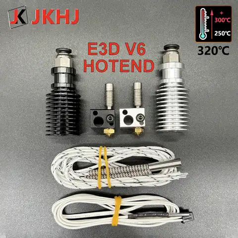E3D V6 Hotend Kit Аксессуары для 3D-принтера 320 ℃ версия с высокой температурой J-head дистанционный экструдер детали 12 в 24 В Горячий Конец 1,75/0,4 мм