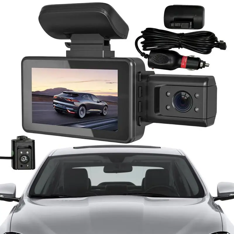 

Dashcam Front And Rear Camera DVR Car Video Recorder Vehicle Black Box FULL HD 1080P Night Vision Driver Recorder G Sensor