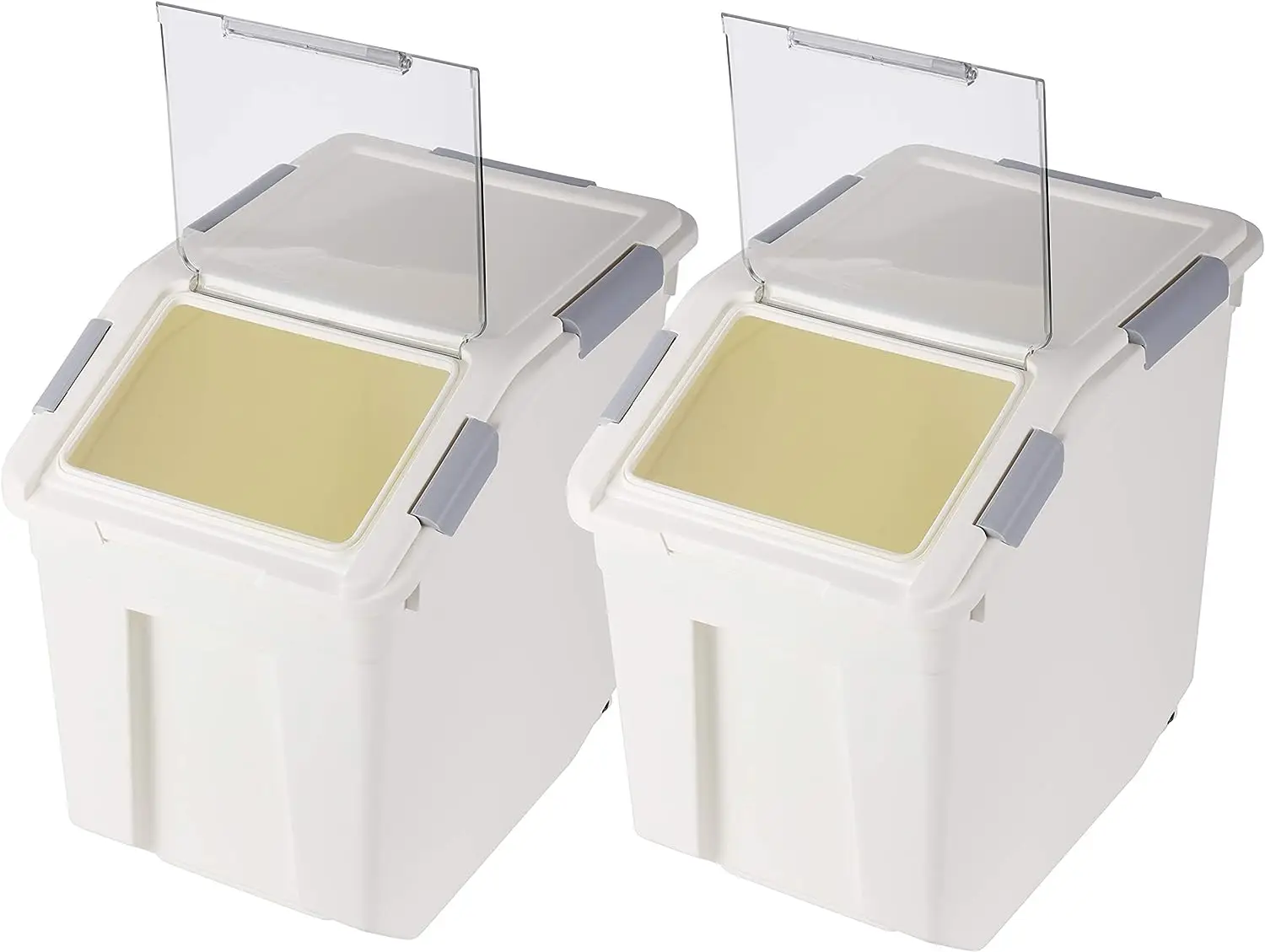 

Storage Container 25 lb with Wheels Seal Locking Lid PP (Pack-2)