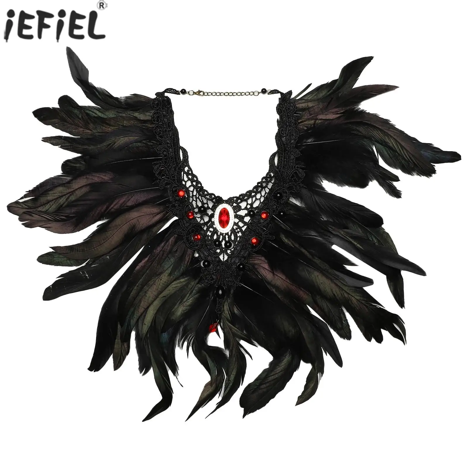 Накидка для платья на Хэллоуин искусственная шаль шарф женские шарфы шею