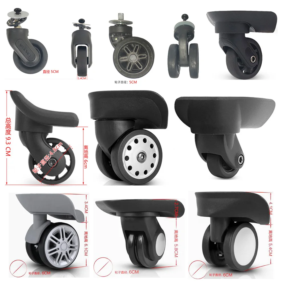 Replacement Suitcase Accessories Universal Wheel Trolley Case Repair Parts