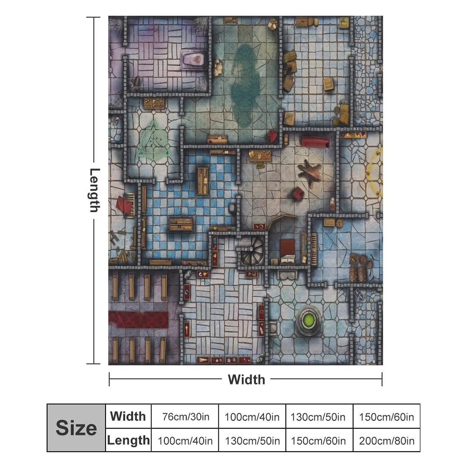 Пушистое одеяло Dungeon Delve Adventure Fantasy RPG