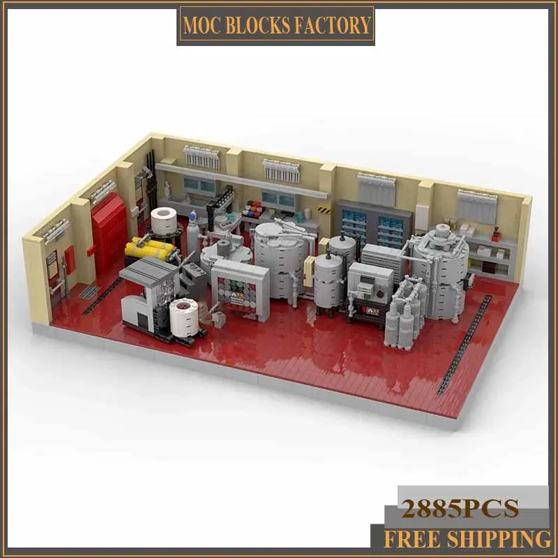Популярная серия фильмов модель Moc строительные блоки наука суперлаборатория
