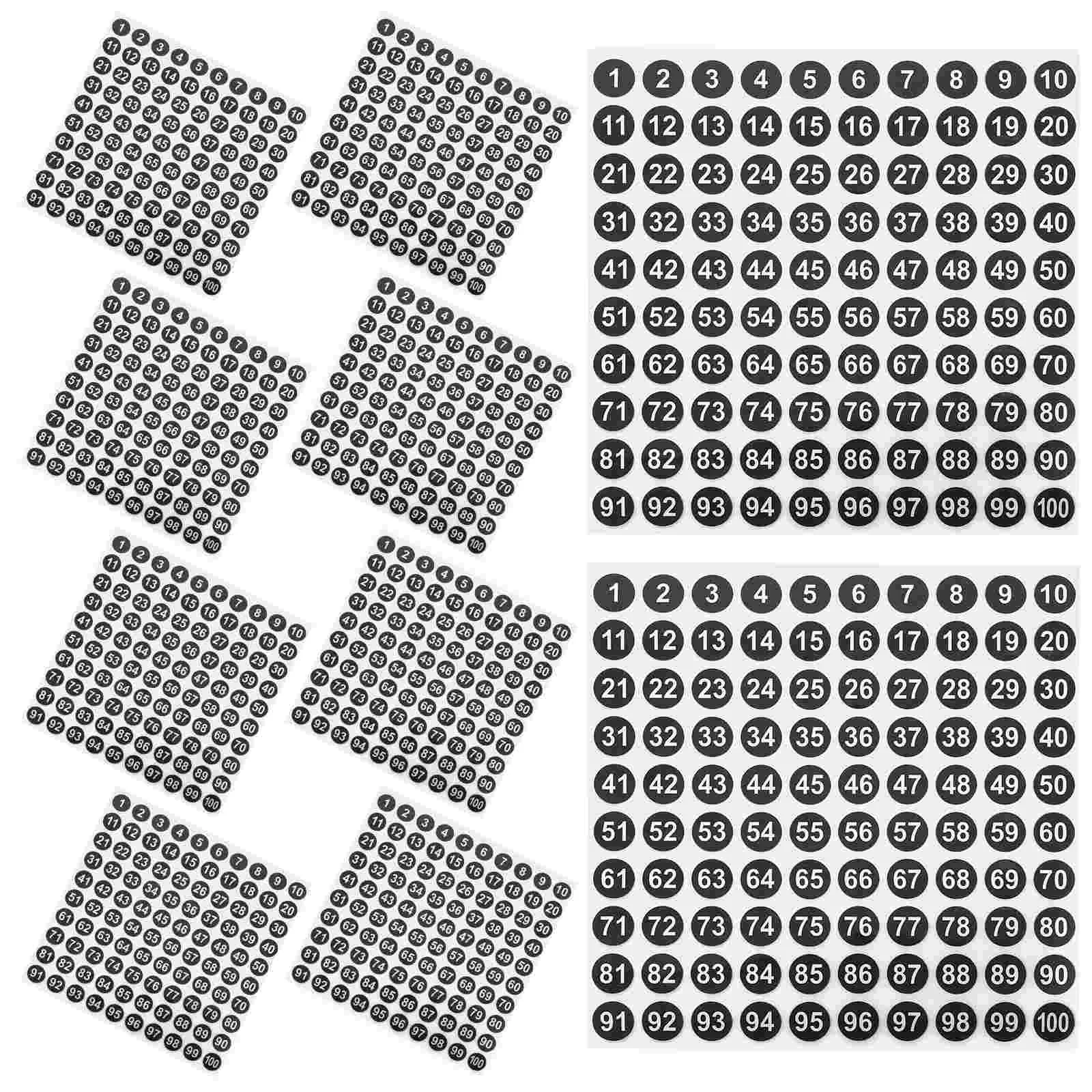 

Наклейки с номером, 50 листов