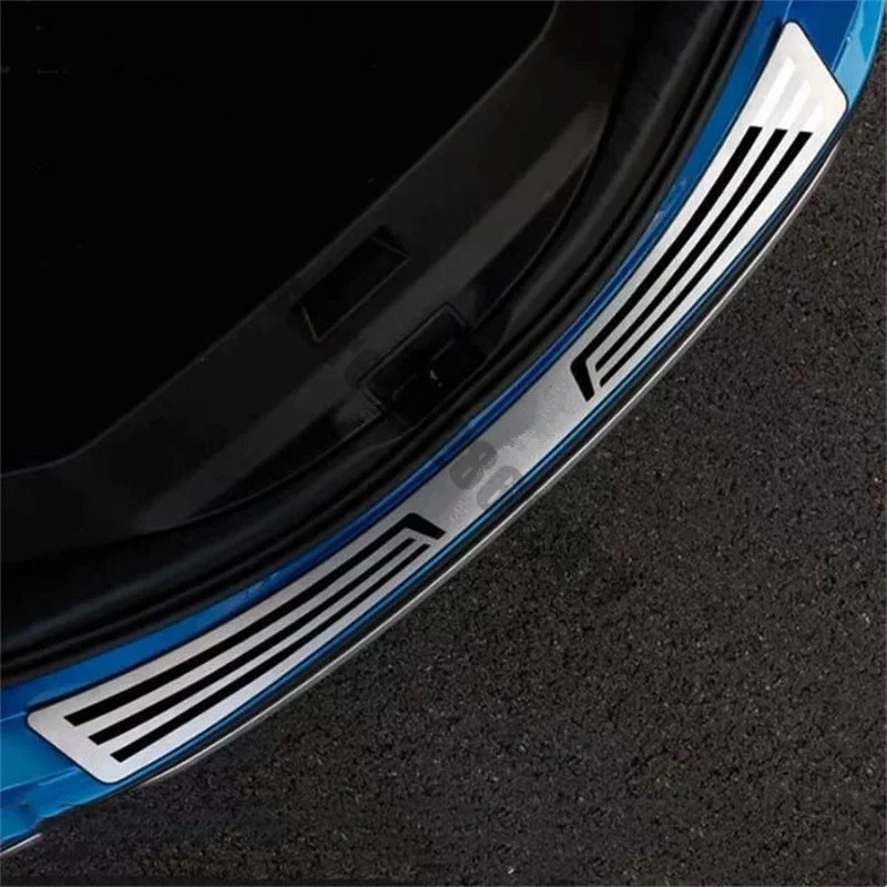 

for Toyota Rav4 Xa40 2016 2017 2018 Accessories Car Rear Guards Rear Bumper Cover Trim Stainless Steel Trunk Guard Plate Cover