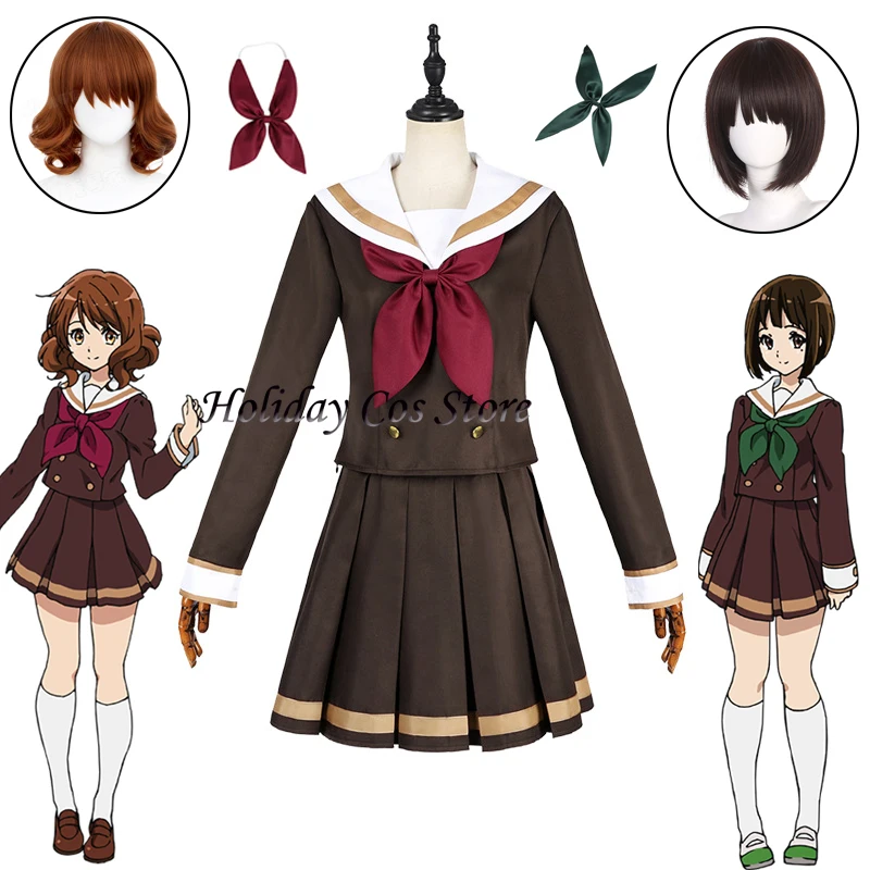 Новый звук Аниме! Парик для косплея Euphonium Kumiko Oumae парик JK коричневая верхняя юбка