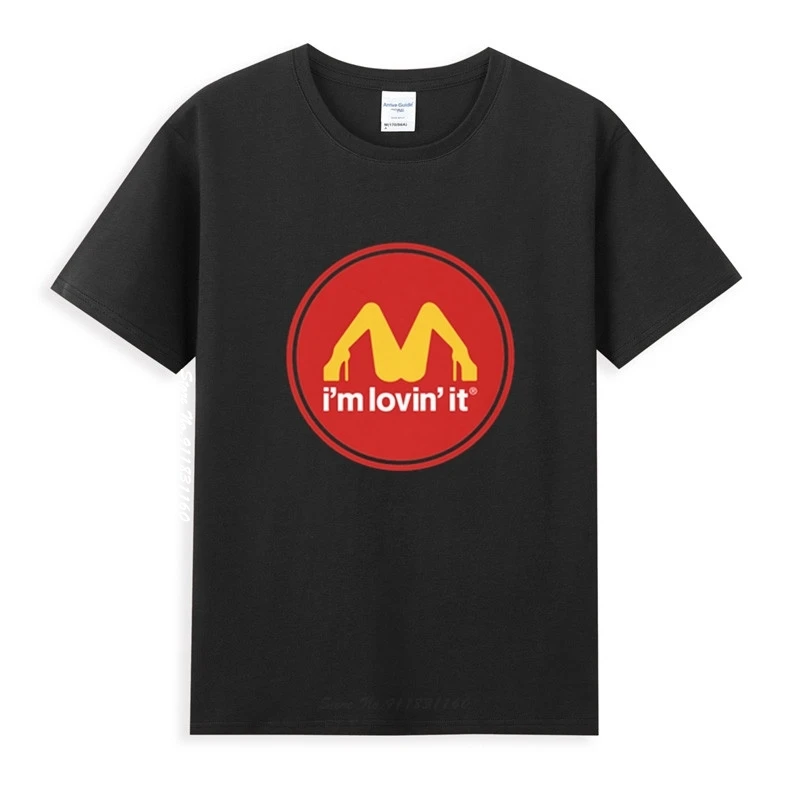 

I'm Lovin It Funny T-Shirt Homme Summer Tops Short Sleeve Tee Shirt Pure Cotton Style