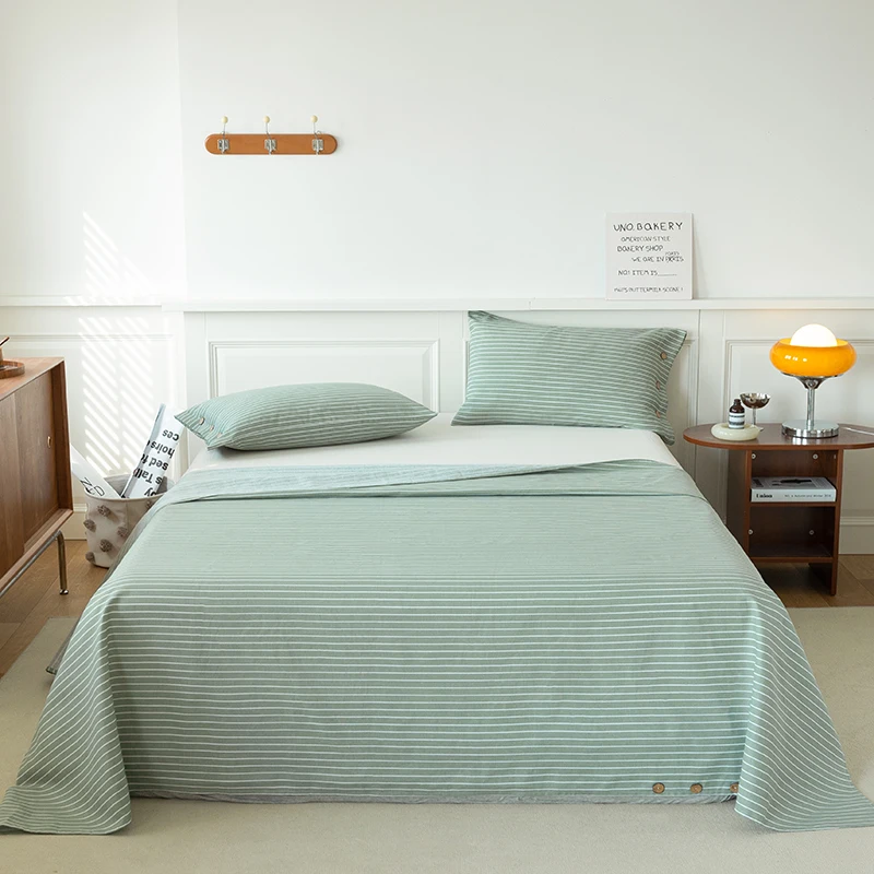 Постельное белье двойное однотонное прочное во французском стиле дышащее для