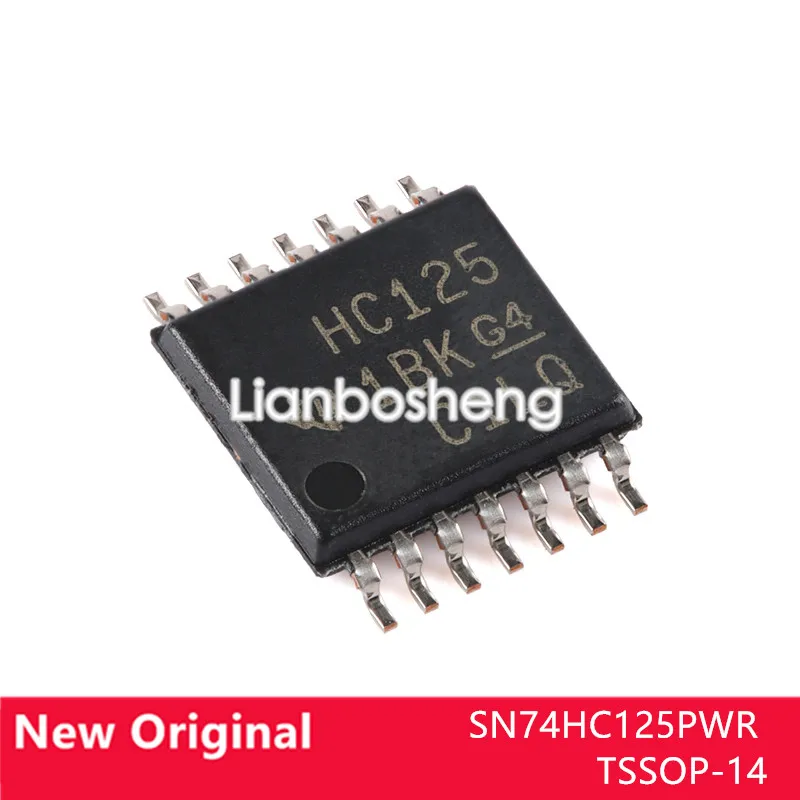 

10PCS new original SN74HC125PWR TSSOP-14 Quad bus buffer gate chip