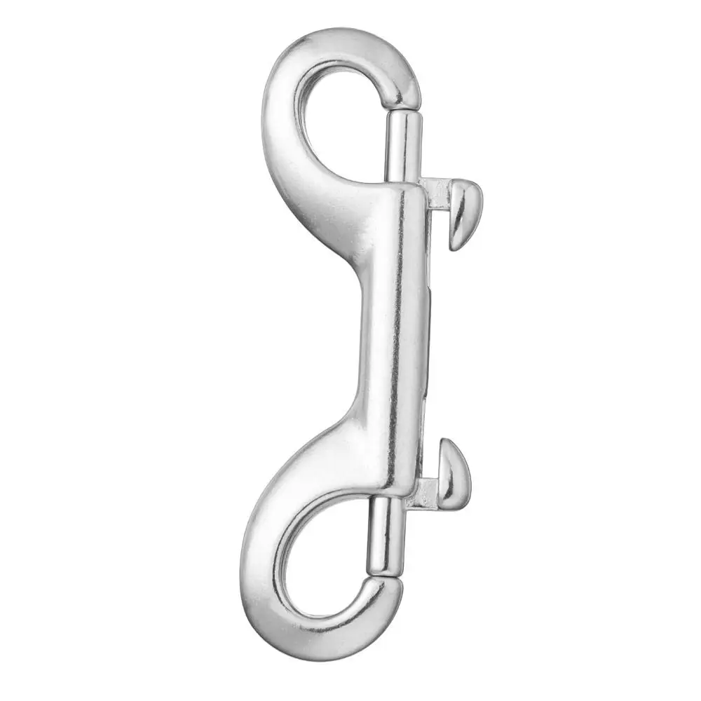 

3.5inch/90mm Double End Trigger Chain Metal Clips 316 Stainless Steel Diving Clips Bolt Snap Hook Double Ended