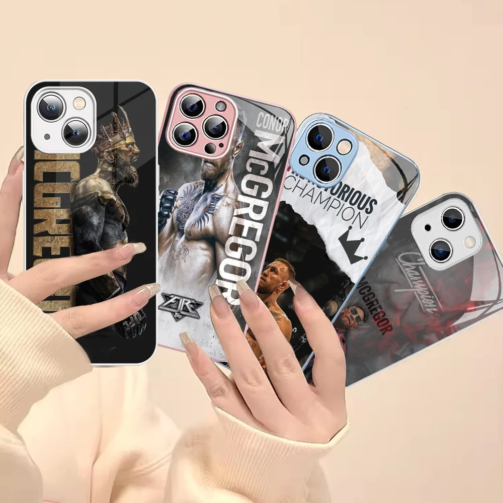 Чехол для телефона C-Conor M-McGregor iPhone 14 13 12 Mini 11 Pro XS Max X XR Plus чехол из закаленного