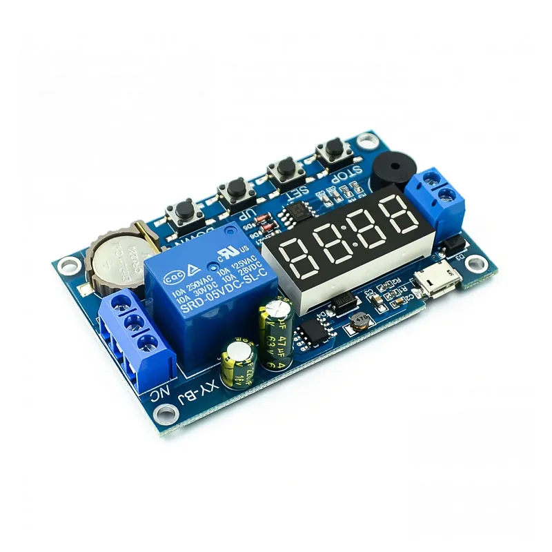 

DC 5V Real Time Timing Delay Timer Relay Module Switch Control Clock Synchronization Multiple Mode Control