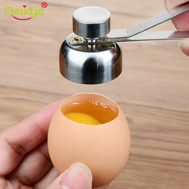 

Metal Egg Scissors Egg Topper Cutter Shell Opener Kitchen Stainless Steel Boiled Raw Egg Cracker Separator Tools