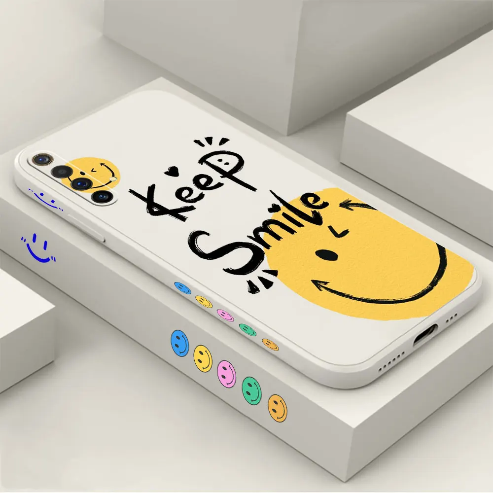 

Smile Face Case For OPPO FIND X6 X5 X3 X2 RENO 7Z 6 5F 5Z 4 4Z ACE 2 7 5 6Z 4F 2F Realme X50 X7 Pro Lite 4G 5G Cover Funda Cqoue