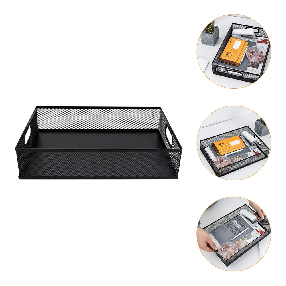 

Storage Organizer File Box Desktop Holder Bin Desk Collapsible Container Traycountertop Officeportable Stationery Bins