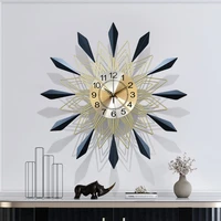 light luxury wall clock living room home decorations wrought iron fashion and simplicity study commercial place wall clock