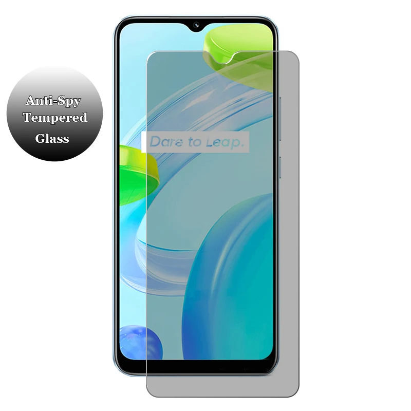 

Для Realme C30 C31 C35 антишпионская защита конфиденциальности Закаленное стекло Защитная пленка для экрана