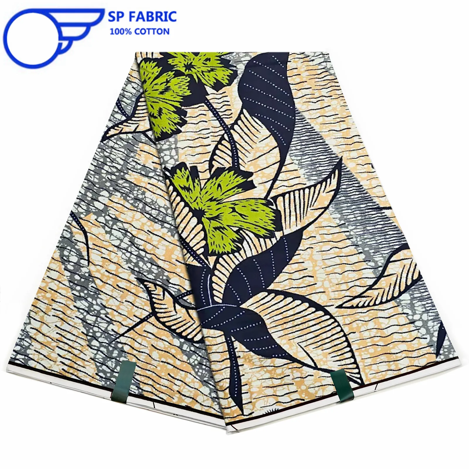 100% оригинальная хлопковая ткань Super Ankara с восковым принтом из Голландии 6 ярдов