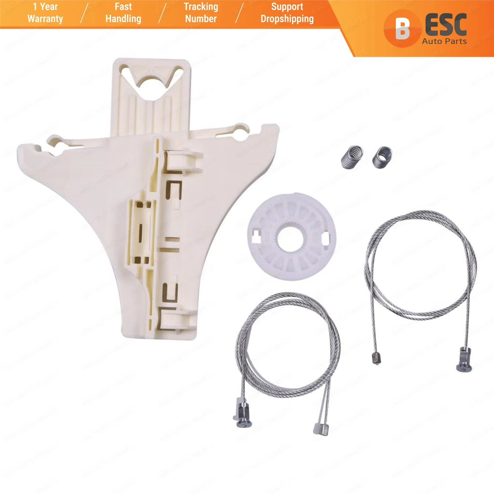 

ESC Auto Parts EWR621 Electrical Power Window Regulator Repair Kit Rear Right Door Door for VW Golf 4 Bora 1997-2003