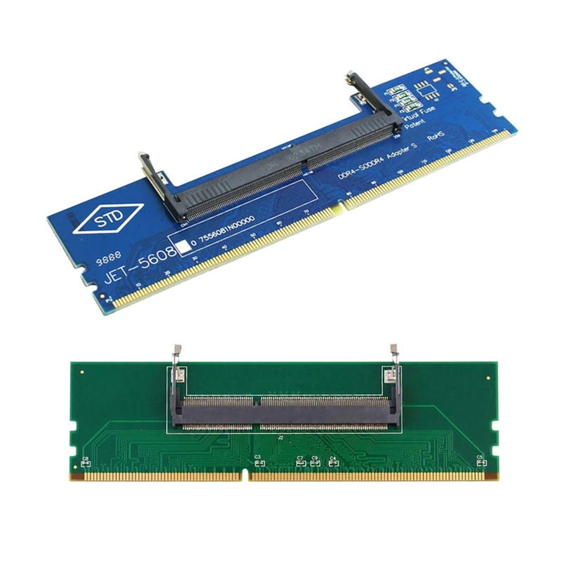 

2 Pcs Laptop DDR3 RAM Memory To Desktop Converter Adapter Card, Green & Blue