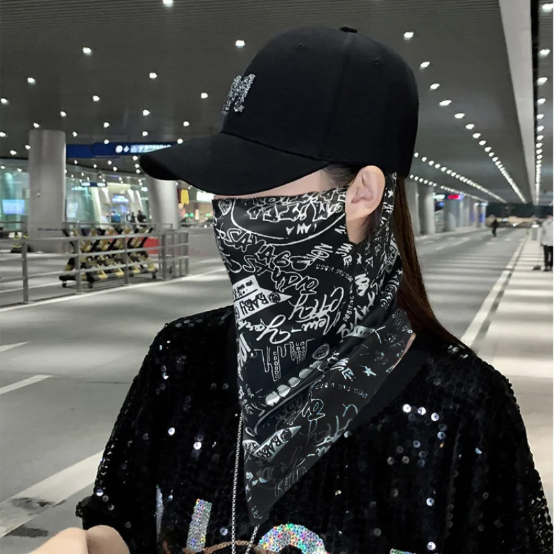 Мужская Защитная Маска От Солнца На Все Лицо Подвесной Шарф Шею Для Езды