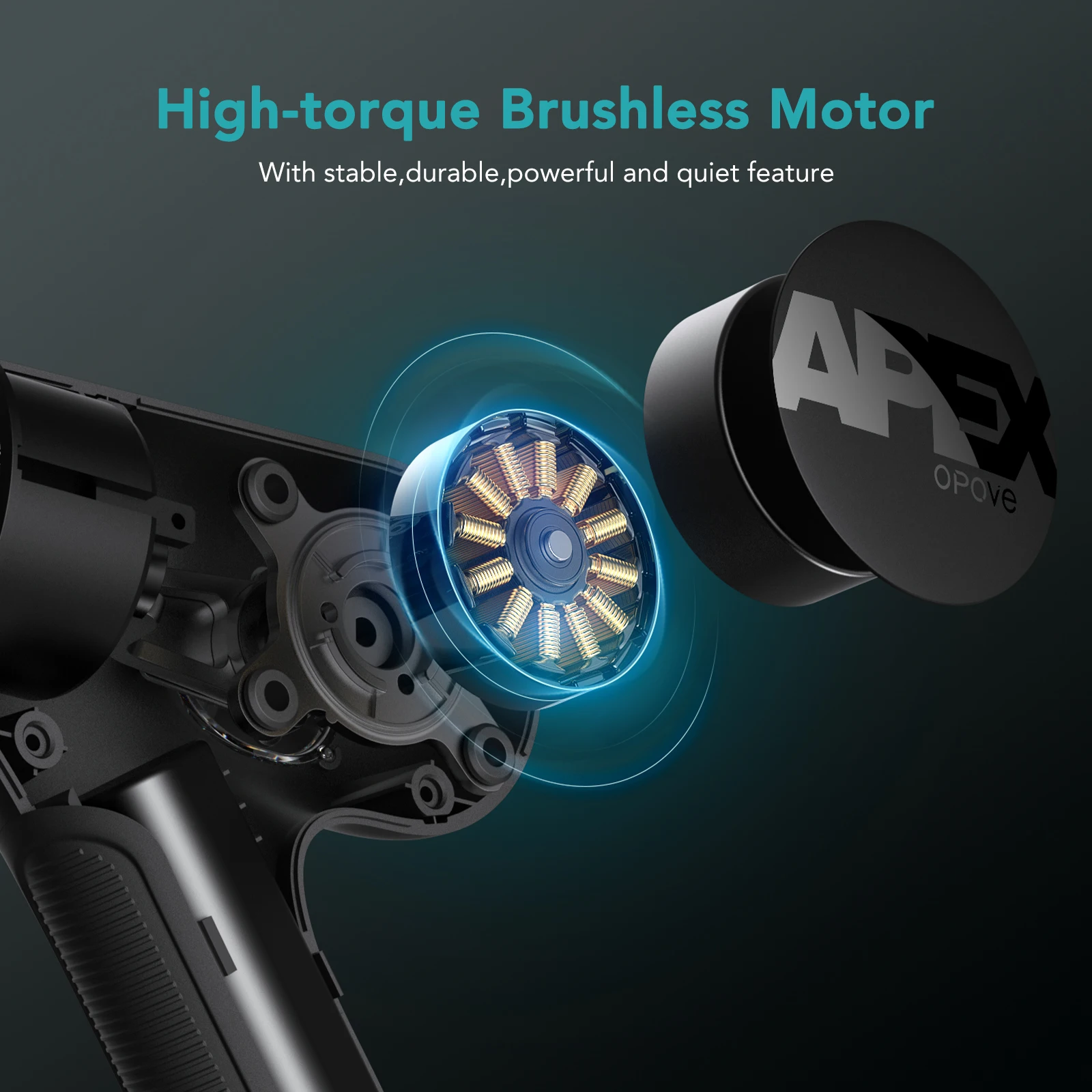 Массажный пистолет Opove массажер для мышц глубокий массаж тканей 14 5 мм/12 мм