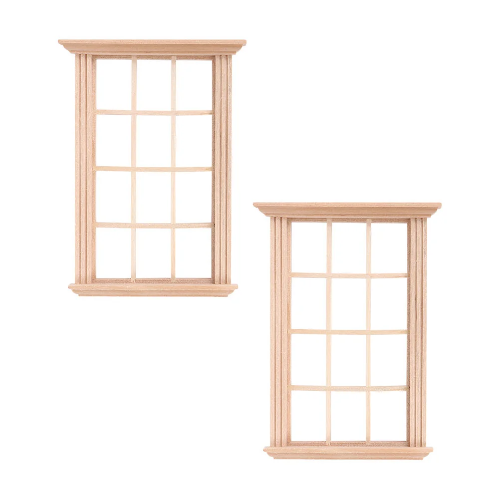 

2 Pcs Dolls Set Mini Figurine Decoration Toys Dolls Wooden Dollhouse Furniture 1 12 Scale Windows Your Dollhouse Miniature Dolls