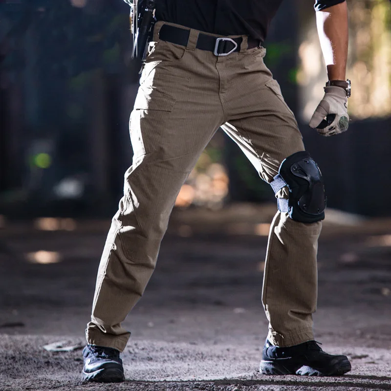 

Брюки мужские тактические, износостойкие водонепроницаемые армейские штаны, джоггеры-карго в стиле милитари, спецназ, много карманов, спецназ