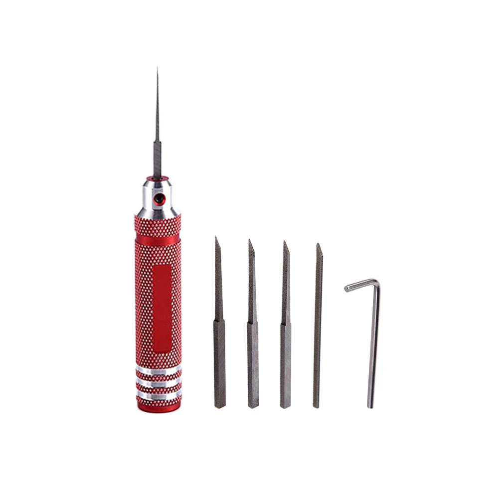 

Brandneu Model Scriber With Blade 6pcs/set Anti-skid Handle Chisel For RC Car Hex Key Wrench Prime Resin Carved
