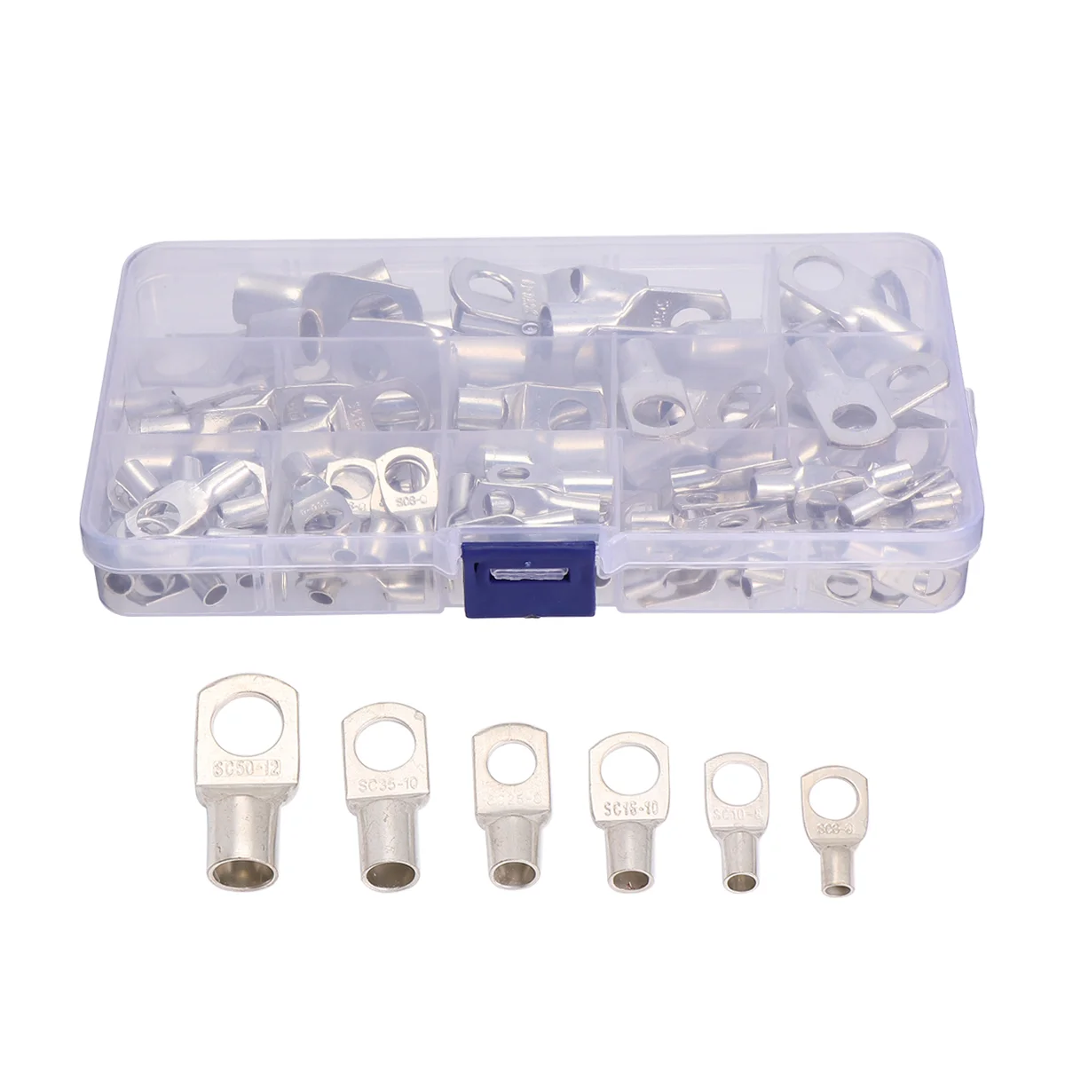 

Terminal Ring Cablewire Ends Tinned Copper Lugs Eyelets Connector Duty Heavy Terminals Crimp Tubular Connectors Eyelet Assorted