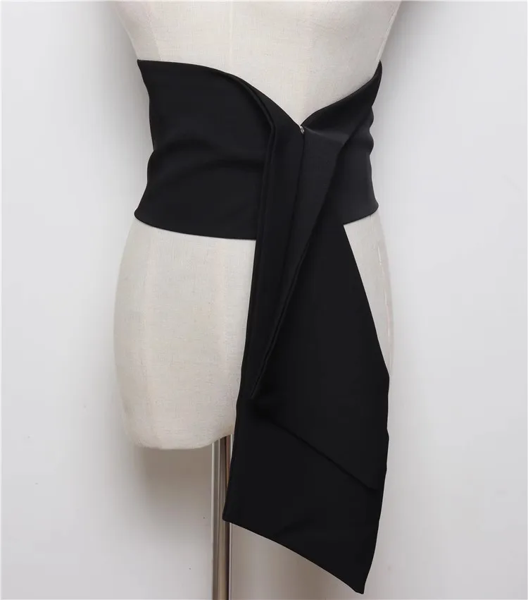 Женский модный длинный корсет из эластичной ткани, Женское пальто, пояс, платье, декоративный широкий пояс J070