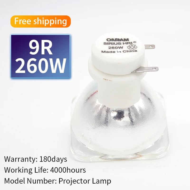 

260W 9R lamps 260Wmove heads sharpy beam bulbs this in one move heads lighting sourse professional stage xenon lamps