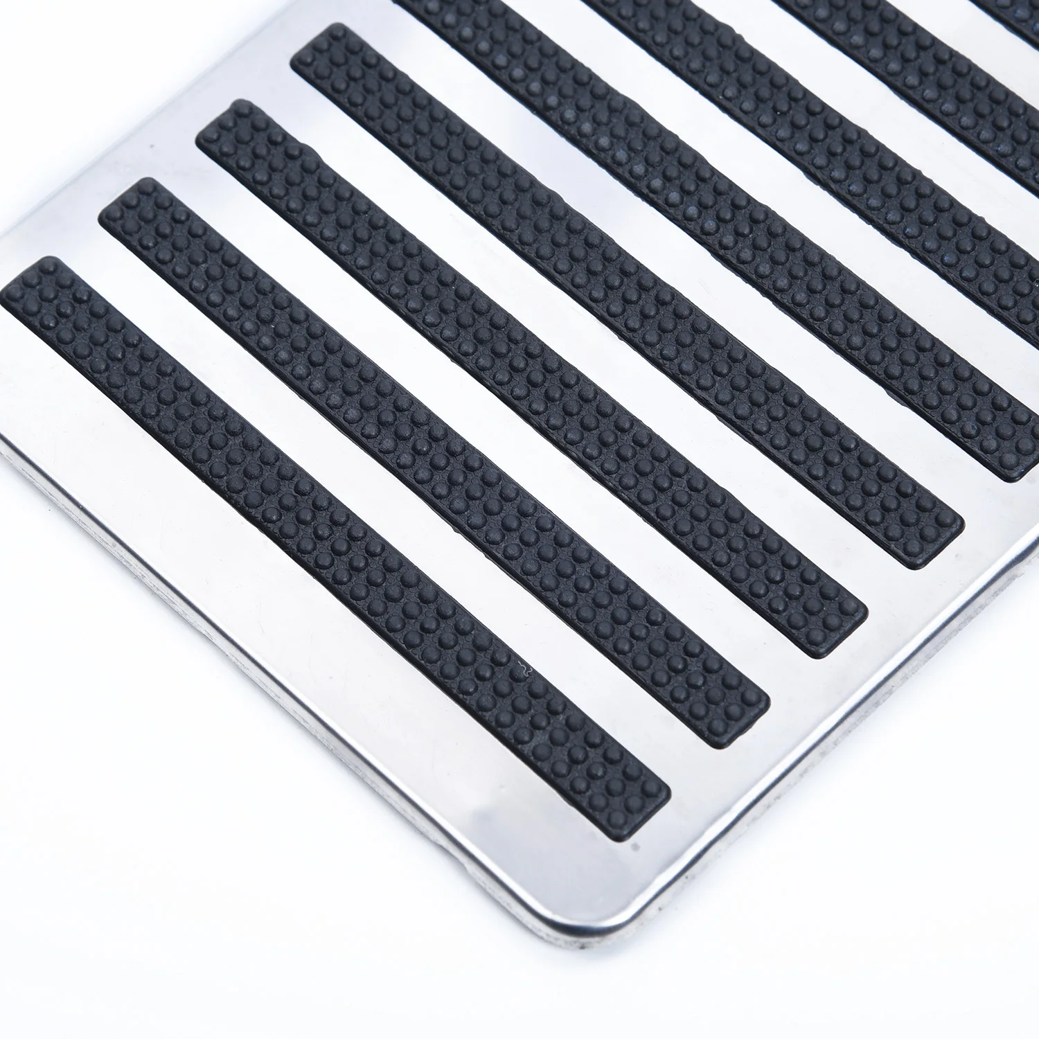 

Interior Mat Patch Foot Pedal Pad Non-slip 23.5X16cm Stainless Steel Carpet Waterproof Universal Driver Car Side Auto Plate