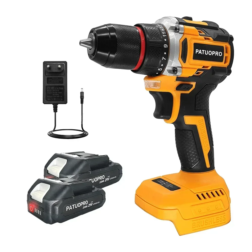 

Беспроводная дрель PATUOPRO 3/8 дюйма 23 позиции крутящего момента для аккумулятора Makita 18 В