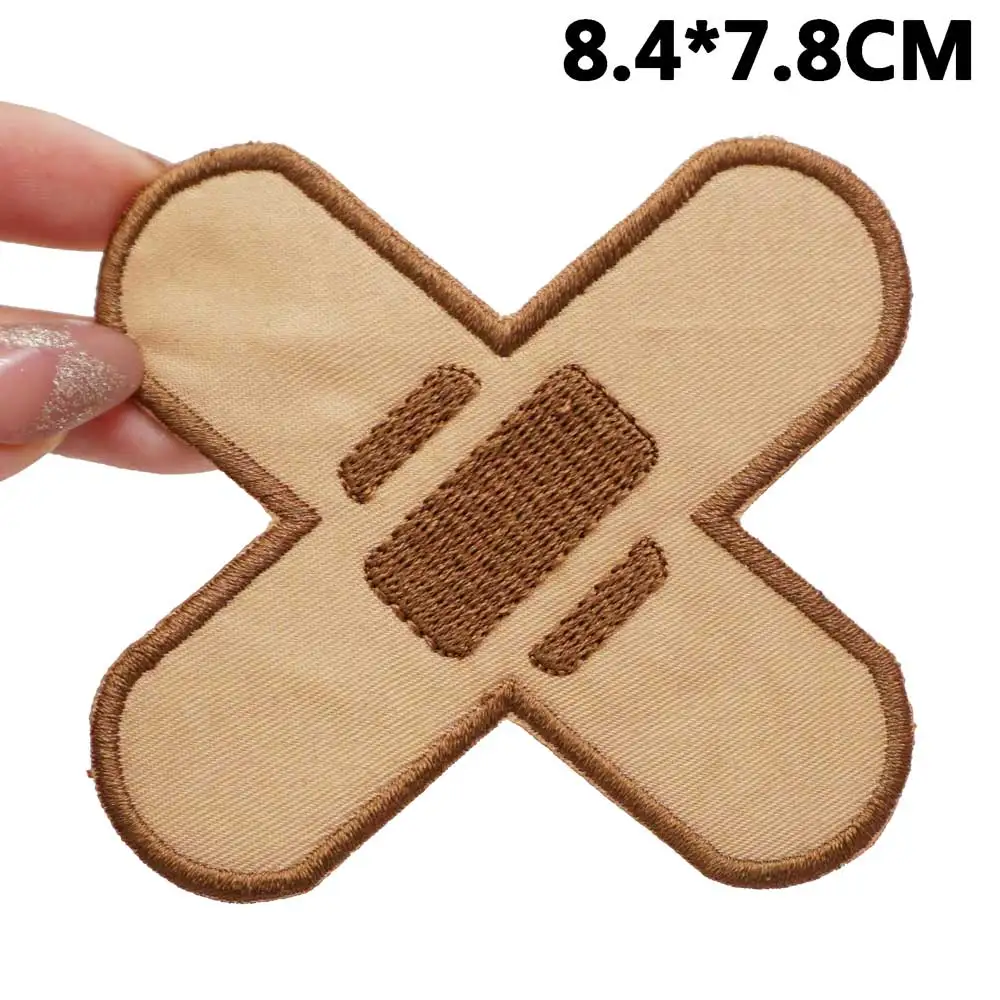 pomoc Haftowane naszywki Aplikacja Etykieta do szycia Punk Biker Band Rock Odznaki na ubrania z haczykiem