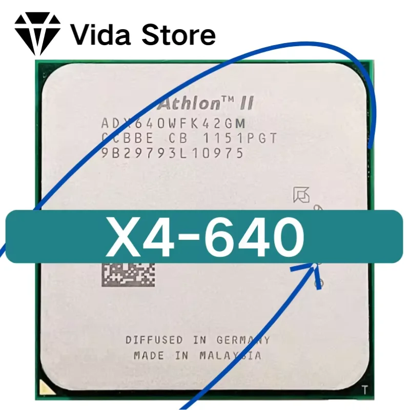 Athlon II X4 640 X4-640 3,0 ГГц четырехъядерный ADX640WFK42GM ...