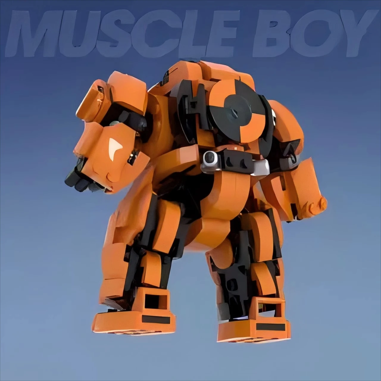 Детский творческий мини-робот-модель оранжевый мускул мужской робот набор