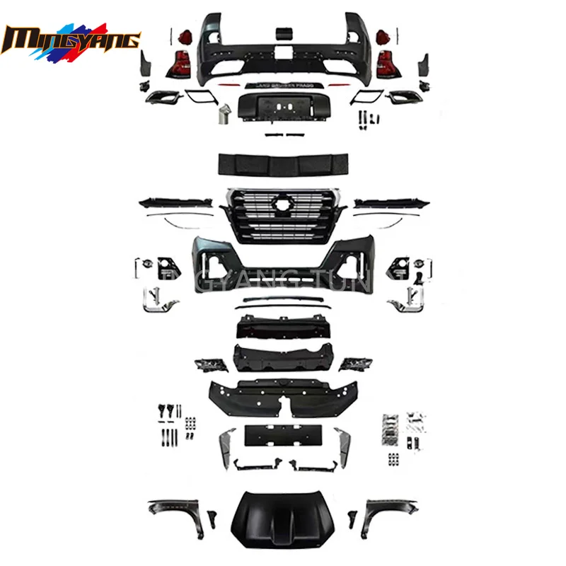 Высококачественный комплект Кузова бампера автомобиля для Toyota Land Cruiser Prado 150 2010-2017