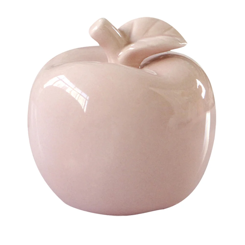 

Cake Decorating Ceramic Ornament Desktop Crafts Fruit Toy 8.4X8CM Fairy Garden Adorable Pink Ceramics