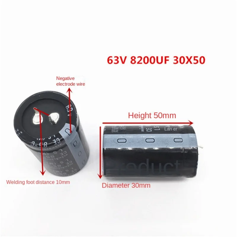 1 шт. 63V8200UF 30X50 Nippon электролитический конденсатор 8200 мкФ 63 В 30*50 оригинал