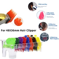 hot sale colorful clippers guide comb 1 5 25mm sizes 8 grid base box storage barber replacement tool accessories