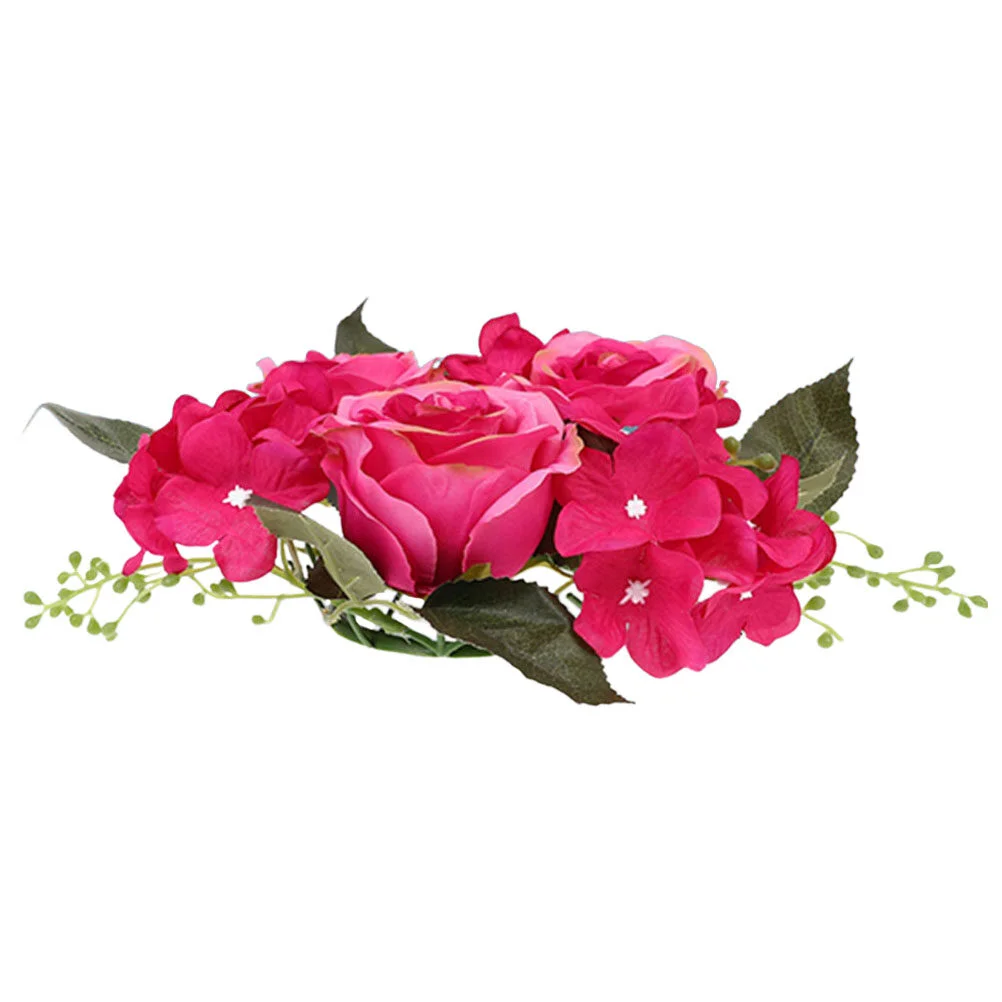 

Gift Ring Artificial Plants & Flowers Party Wreath Leaves Spring Rings Wreaths