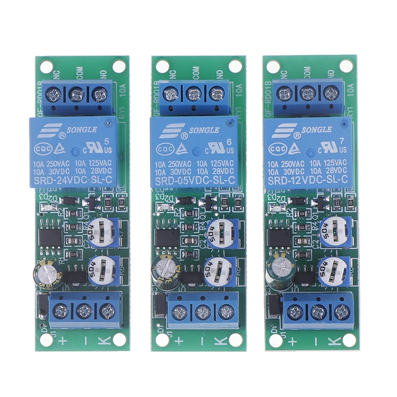 Релейный модуль с задержкой времени постоянный ток 5 В 12 24 отсроченное соединение