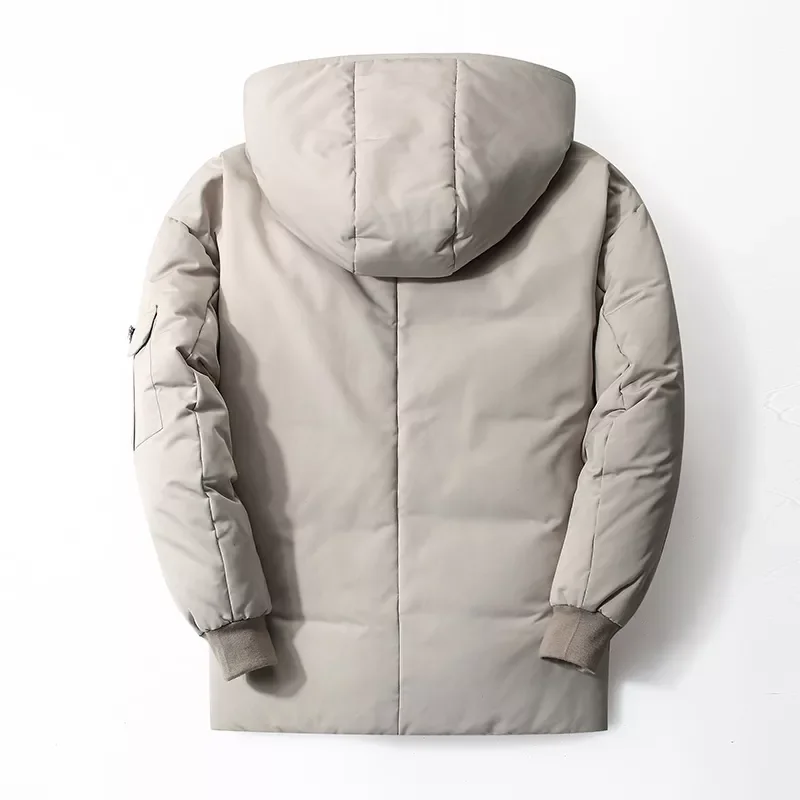 2022New Winter Warm Thick Down Jacket Men Fashion Hooded Windproof White Duck Parkas Coat Men Autumn Brand Casual Down Jacket Me