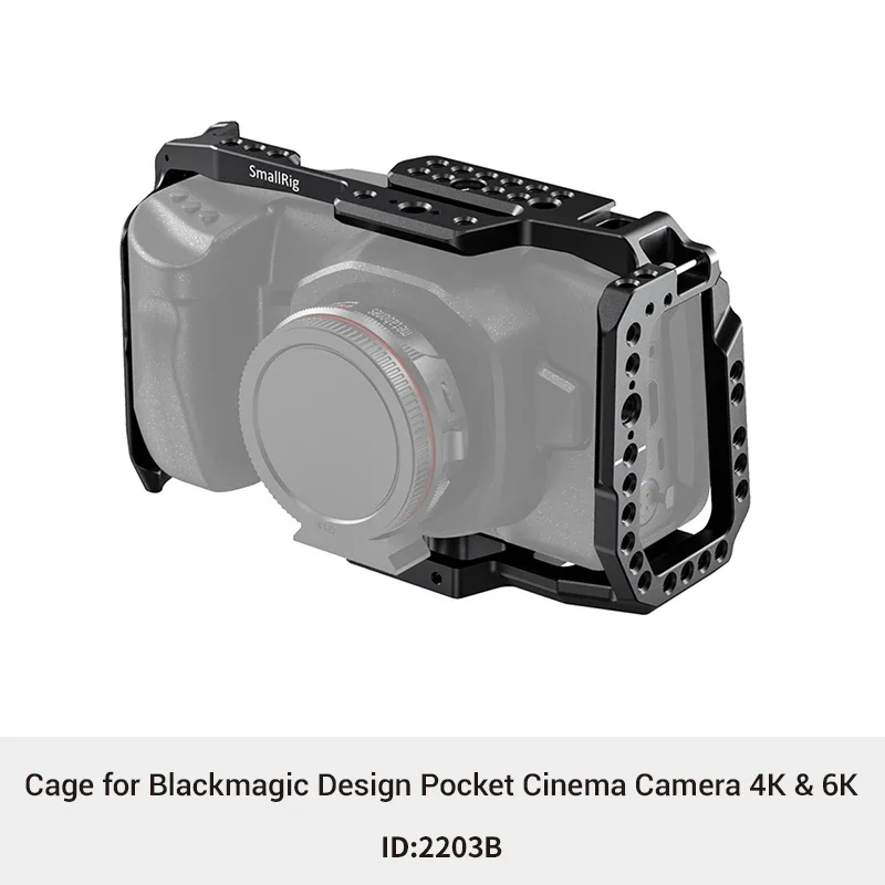 Клетка SmallRig для камеры 4K/6K быстросъемная клетка карманного кинотеатра Blackmagic с
